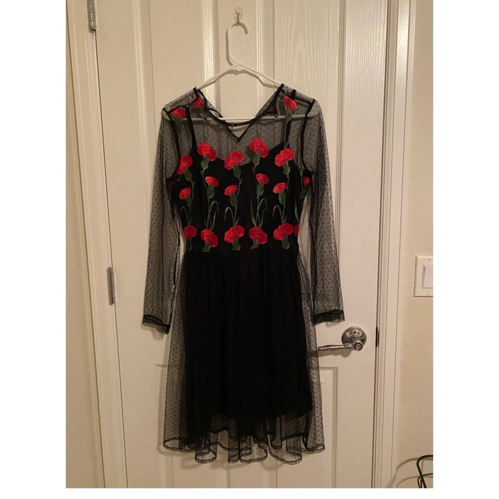 Sheer black dress